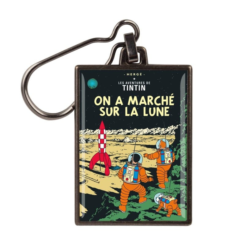METAL KEYRING: Explorers on the Moon