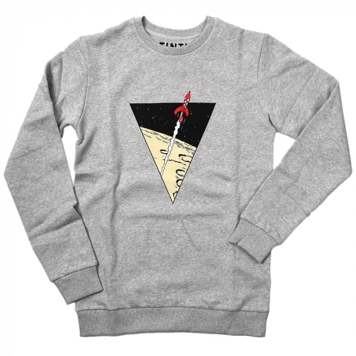 SWEATSHIRT: Triangle Rocket (Light Grey)