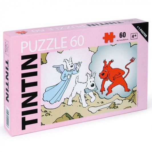 JIGSAW PUZZLE: Snowy Angel & Devil