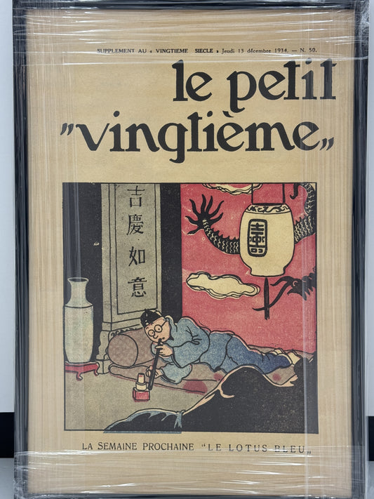 FRAME: Poster - Le Petit Vingtieme - Le Lotus Bleu N°50 (Set)