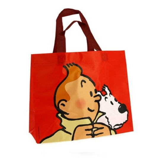 REUSABLE BAG: Tintin & Snowy Red Bag