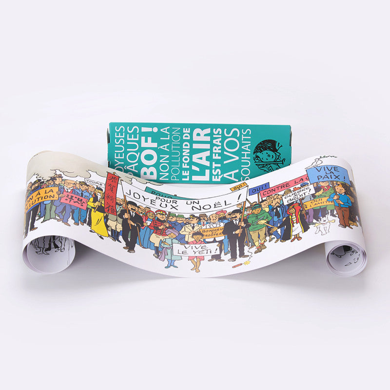 POSTER: Tintin & Family Greetings (180cm)