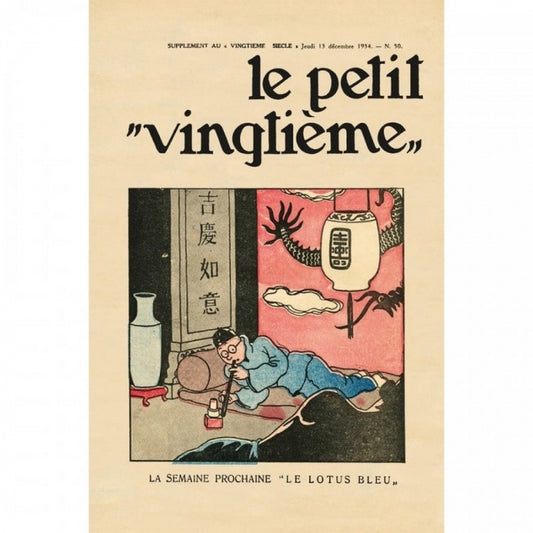POSTER: Le Petit Vingtieme - Le Lotus Bleu N°50
