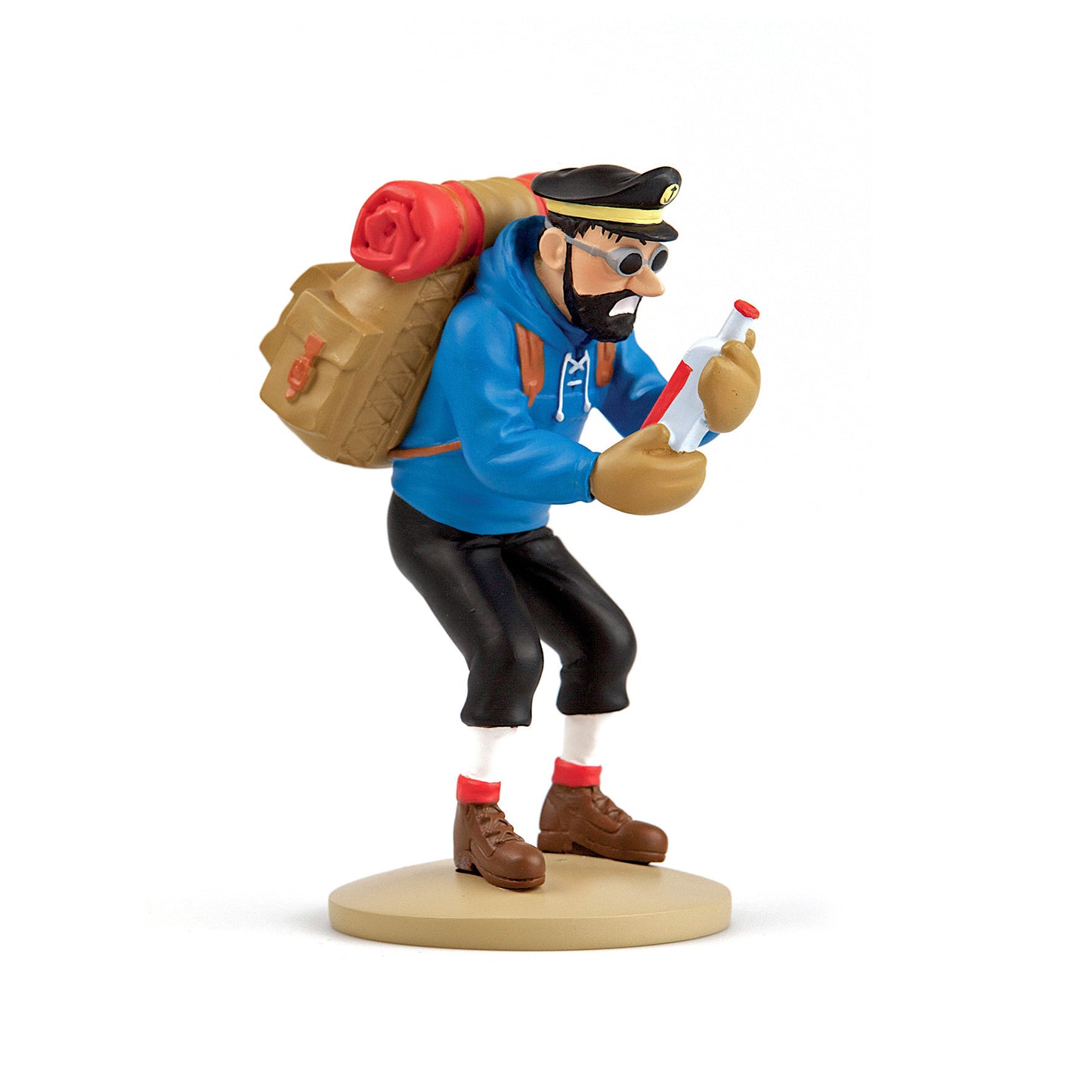 FIGURINE RESIN: Haddock with Empty Bottle