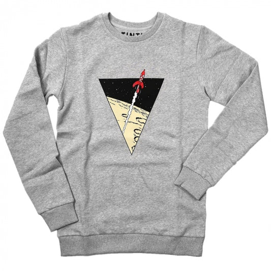 SWEATSHIRT: Triangle Rocket (Light Grey)