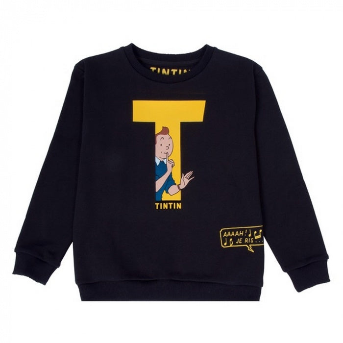 SWEATSHIRT: Tintin T (Black)